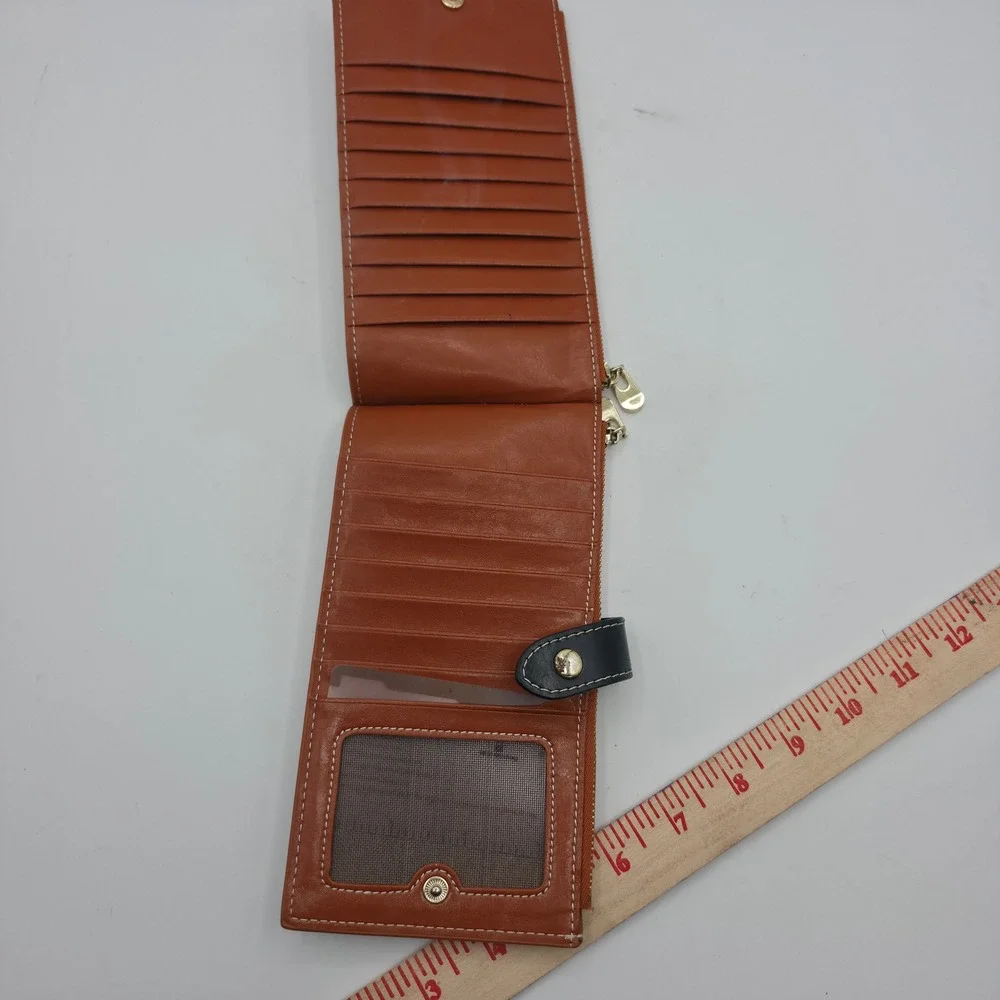 Andoilt Bifold Clutch Wallet Womens OS Brown RFID Blocking‎ Feature Leather Slim